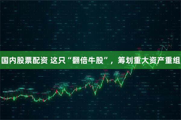 国内股票配资 这只“翻倍牛股”，筹划重大资产重组